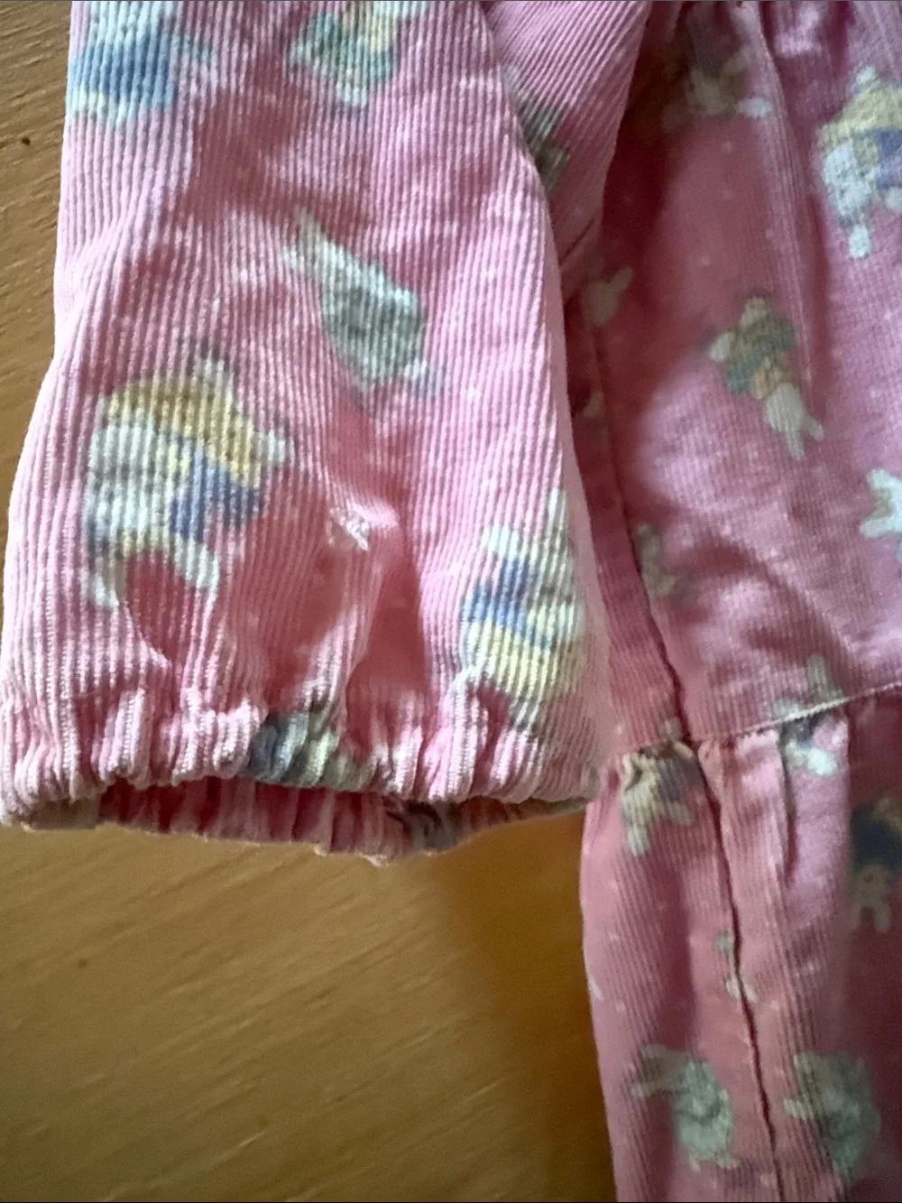 OshKosh B'gosh Pink CorduroyTiered 1987 Dress & Bunnies On Ice” Collar 3 Toddler